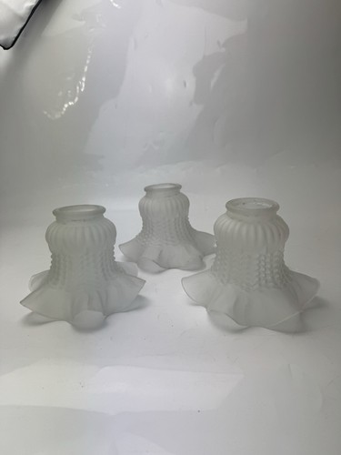 Vintage clear frosted glass - clear,