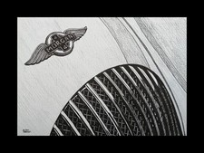 Morgan motor car bonnet badge