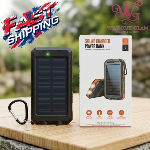 20000mah solar power bank fast - bank,