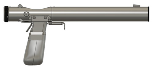 Welrod pistol scale 3d - scale,