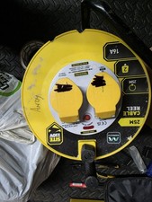 2 Gang 25 Metre 110 Volt Cable Reel Extension Lead