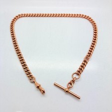 9ct Rose Solid Gold Albert