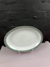 Denby Regency Green Oval Steak Dinner Plate 33.5 cm x 24 cm