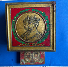 2 x 1902 Coronation King Edward Vll Cadbury's Chocolate Confectionery Tins