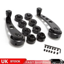 Pair Universal Black Car Truck Window/Door/Winder Riser Crank Handle Riser Alloy