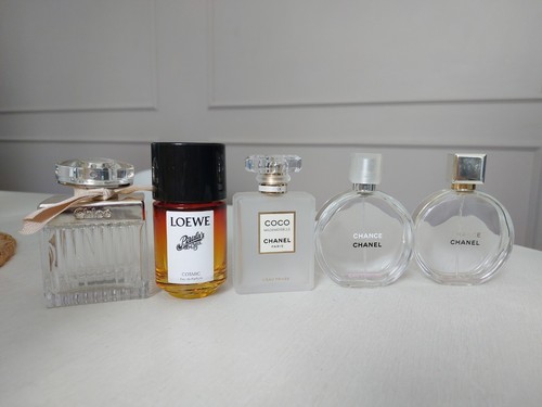Empty perfume bottles - x5,