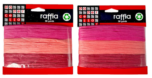 Raffia pink mix x - pink,