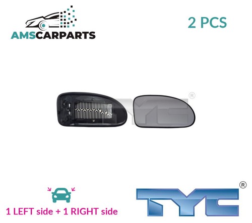 Rear view mirror glass - mirror, pair