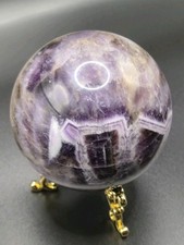 Large Chevron Amethyst Sphere