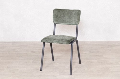 Chenille fabric dining chair - fabric,