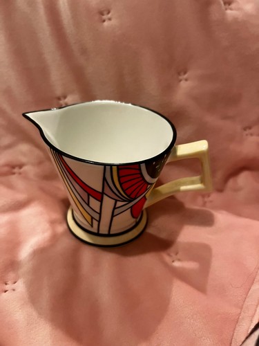 Art deco style ceramic creamer - art,