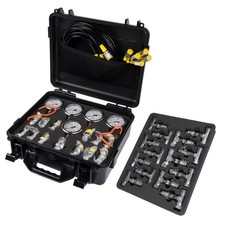 5 Gauge 13 Couplings 14 Tee Connectors 5 Hose Hydraulic Pressure Test Kit 600bar