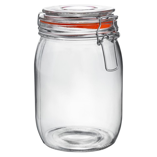 Glass storage jar vintage - glass,