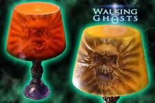 Screaming Skull Gothic Candle Haunted Ghost Lamp Tea light Altar Halloween UK