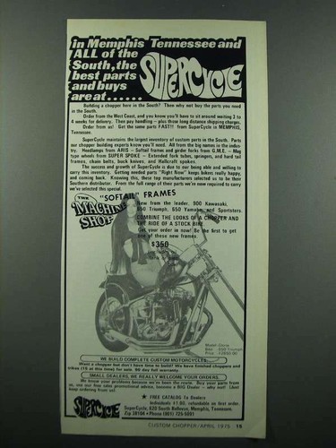 1975 supercycle motorcycle - 1975,