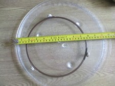 Panasonic Microwave 34cm Glass Turntable Plate & Ring Dishwasher Safe Genuine