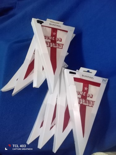 Come england canvas bunting - england,