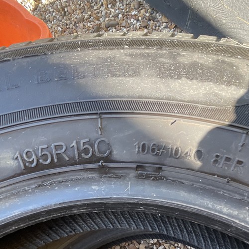 Two good tyres never been - , used