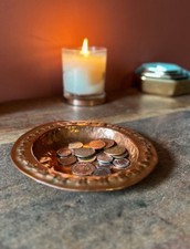 Vintage Hammered Copper Dish |