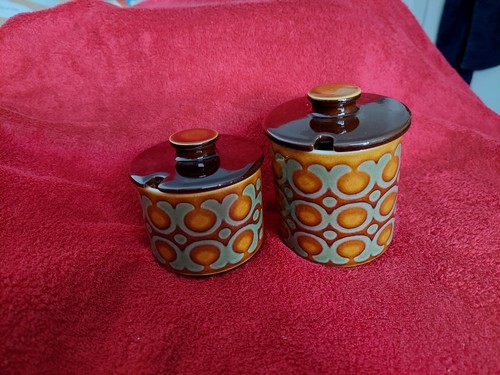 Hornsea bronte 1970s jars with - bronte,