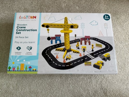 Little town wooden crane - wooden,
