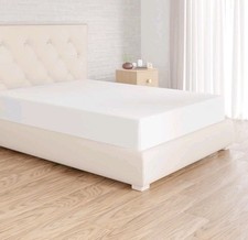 Double Fitted Sheet Deep Pocket 30cm Soft Microfibre White Amazon Basics