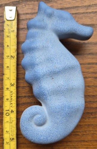 Seahourse blue ceramic 13cm - seahourse,