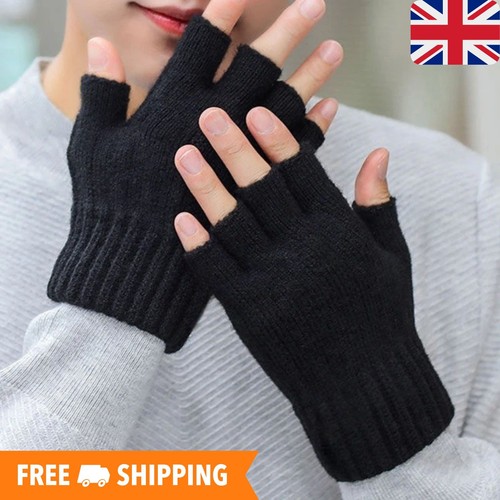 Thermal fingerless gloves mens - thermal,