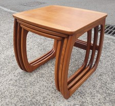 VINTAGE NATHAN TEAK NEST OF