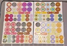 4 A5 Chipboard Die Cut Sheets - Buttons - over 100 buttons and tags