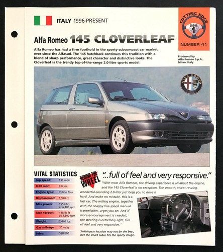191998 alfa romeo 145 - romeo,
