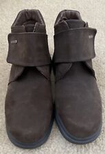 ROHDE UK 5 DARK BROWN NUBUCK LEATHER SYMPATEX WATERPROOF HOOK/LOOL OUTDOOR BOOTS