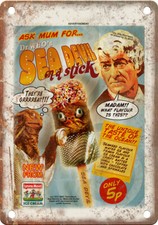 Vintage sea devil - vintage, cream