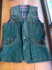 Hucklecote Tweed Mens 44 Shooting Vest Country Waistcoat