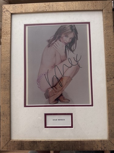 Kylie minogue signed framed - signed,