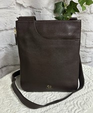 👜RADLEY Leather  Zip-Around Medium Crossbody Pocket Bag, Cocoa, USED ONCE👜
