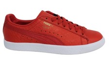 Puma Clyde Red Leather High