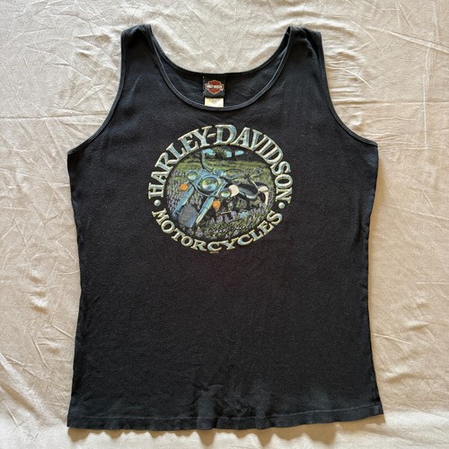 Harley davidson black tank top - harley-davidson,