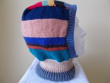 HAND KNITTED HANDMADE BALACLAVA MEN'S UNISEX ONE SIZE HAT BN (M50)