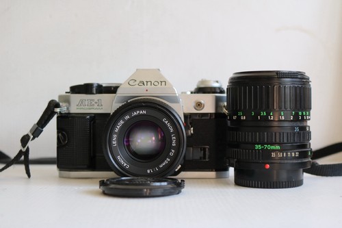 Canon ae1 program 35mm film - canon,