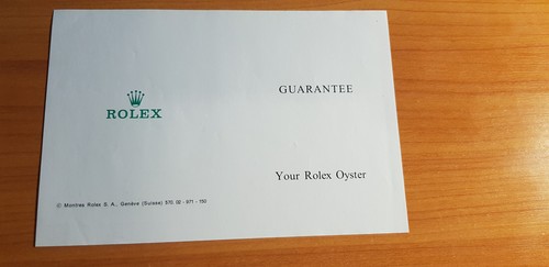 Rolex oyster vintage guarante - oyster,