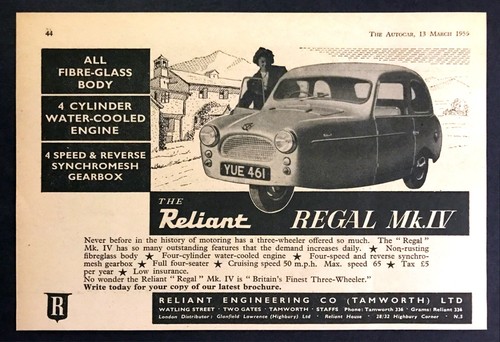 1959 reliant regal coupe - reliant,