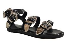 Ladies Gladiator Studded Sandals Womens Buckle Fashion Sandals Holiday Shop