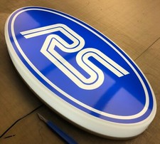 RS illuminated wall sign car