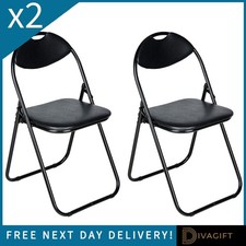 2 x BLACK FOLDABLE FOLDING