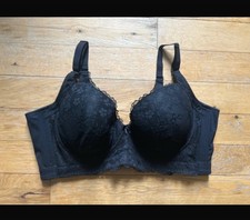 FallSweet Push Up Lace Bra Wide Back Underwire Longline Corset Bra 46DD