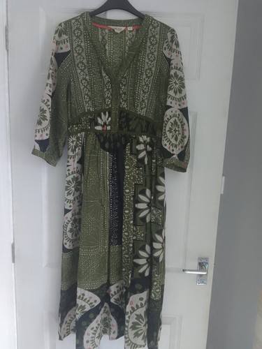 White stuff green dress size - green,