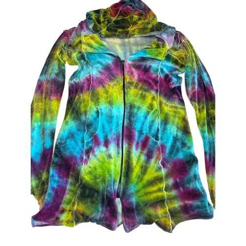 Tie dye zip hoodie - dye, jacket