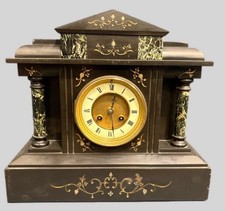 Antique Black Slate And Marble