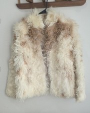 Vtg Mongolian Curly Lamb Fur